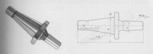 Оправка 7:24 -40 / В16 на внутренний конус сверлильного патрона (на расточ. и фрезер. станки), хв-к ГОСТ 25827 исп.1